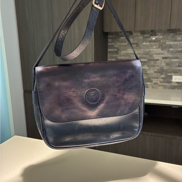 Fendi vintage  Blue Leather Shoulder Bag - Picture 13 of 14